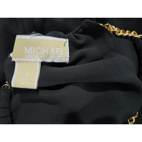 Michael Kors Black Chain-Neck Halter Dress – Size 2 - Picture 16 of 16